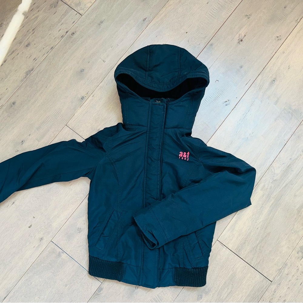Abercrombie & Fitch Kids Navy Jacket with Logo